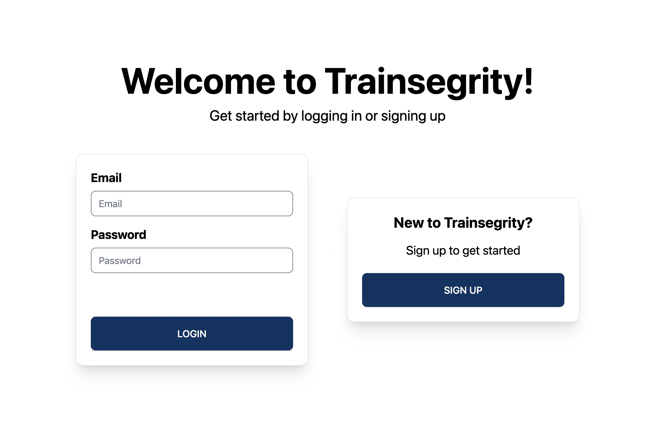 Trainsegrity — captura del proyecto